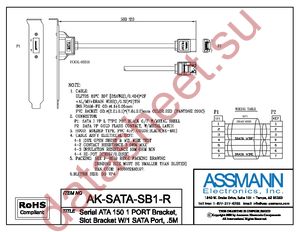AK-SATA-SB1-R datasheet  